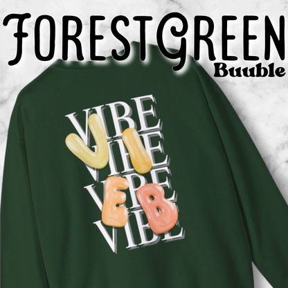 VIBE Bubble Yellow&Orange Letters Sweatshirt | Buuble