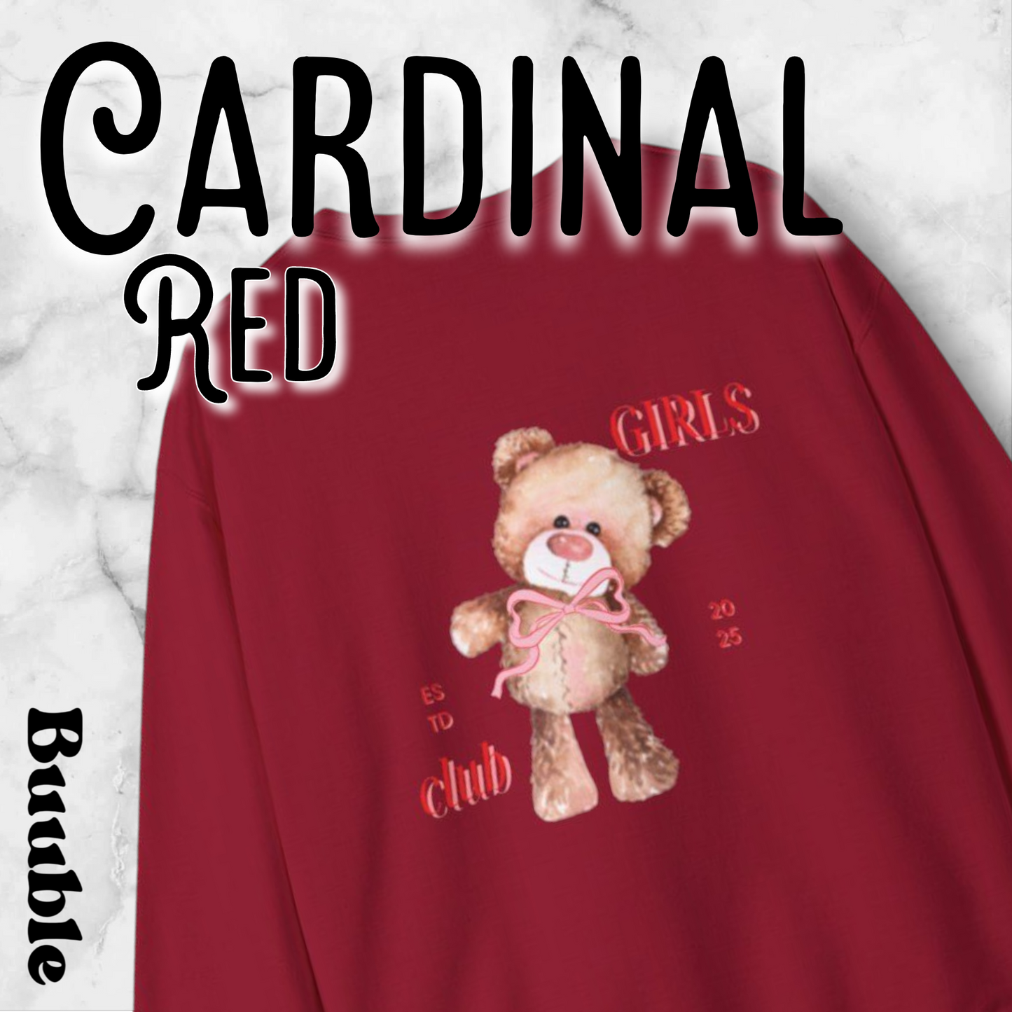 Girls Club 2025™ – Sweet & Strong Vibe | Buuble Teddy Hoodie