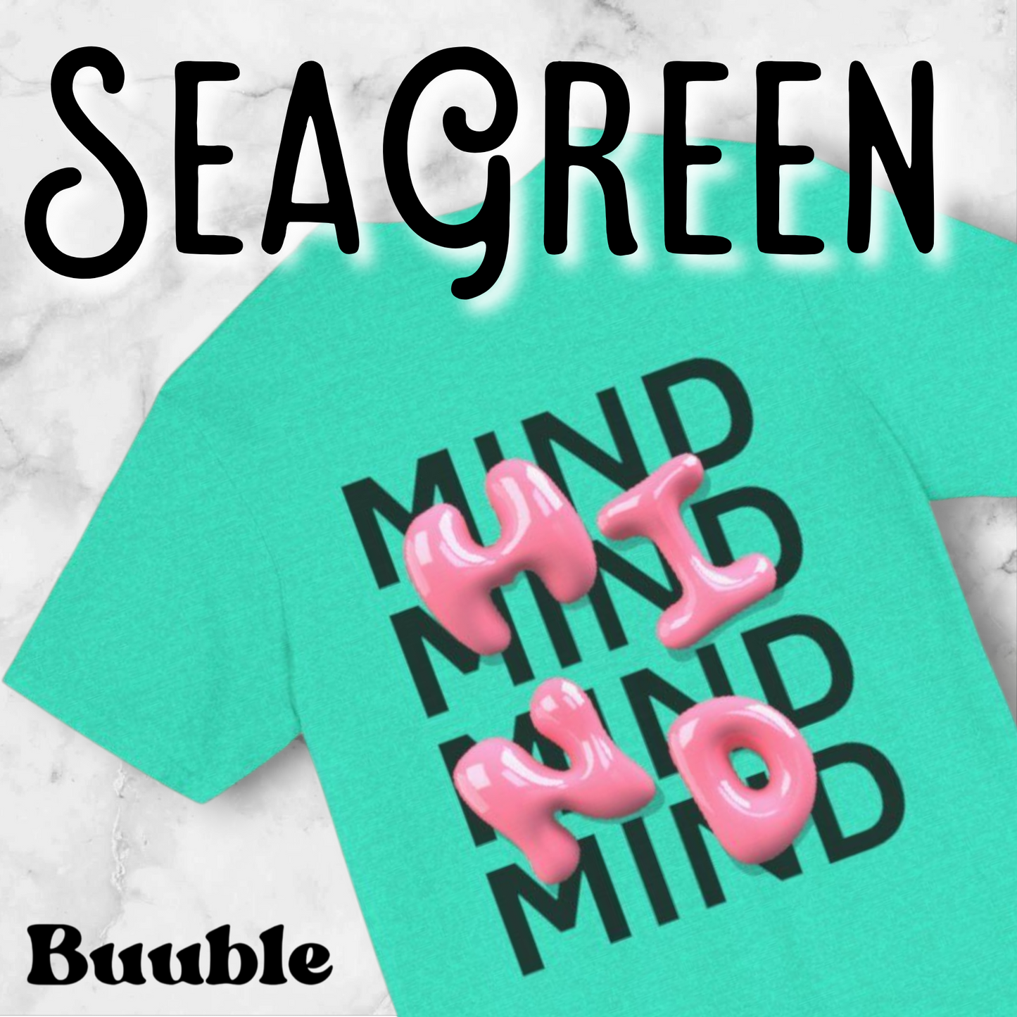 Buuble Pink MIND Glossy - Super Trendy & Comfortable T-shirt