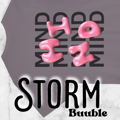 Buuble Pink MIND Glossy - Super Trendy & Comfortable T-shirt