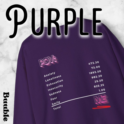 POV : ME Receipt™ - Emotionally Cool Sweatshirt - by Buuble