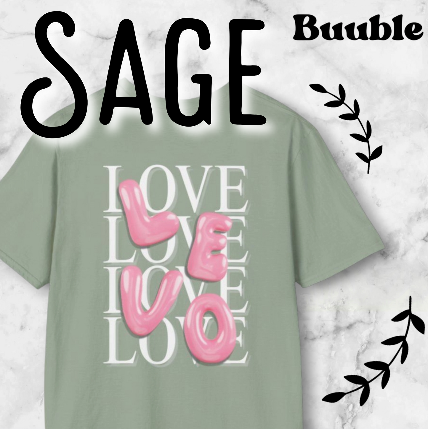LEVO Bubble Pink Letter T-Shirt – Buuble Special Glossy