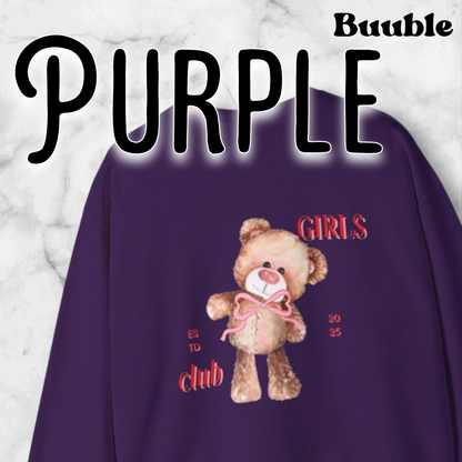 Girls Club 2025™ – Sweet & Strong Vibe | Buuble Teddy Hoodie
