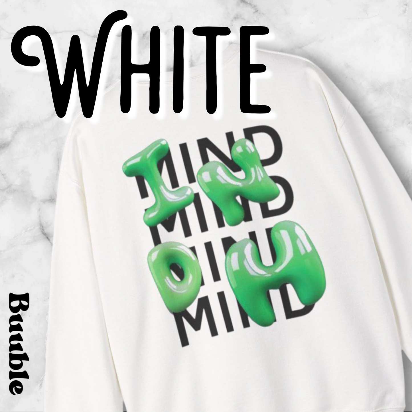 INDM Green Bubble Letter Sweatshirt – Buuble Special Edition