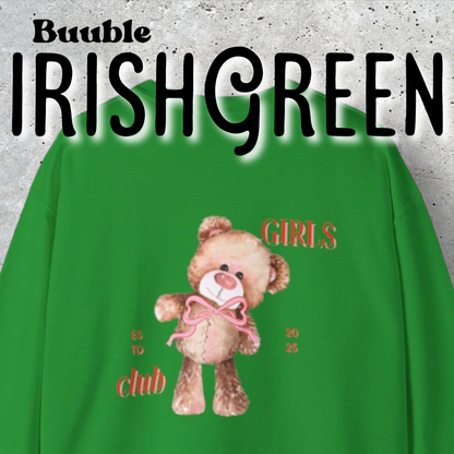 Girls Club 2025™ – Sweet & Strong Vibe | Buuble Teddy Hoodie