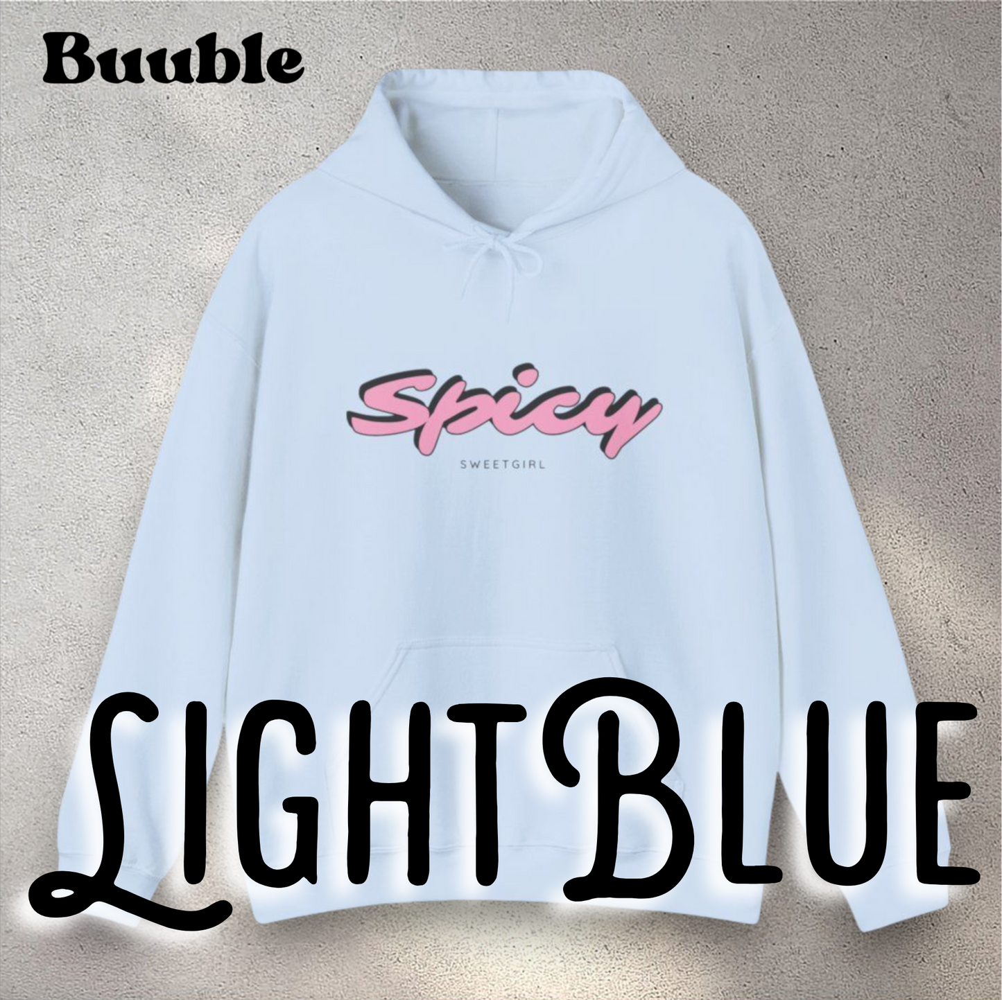 Spicy Sweetgirl ™ – Buuble Pink & Playful Letters Hoodie