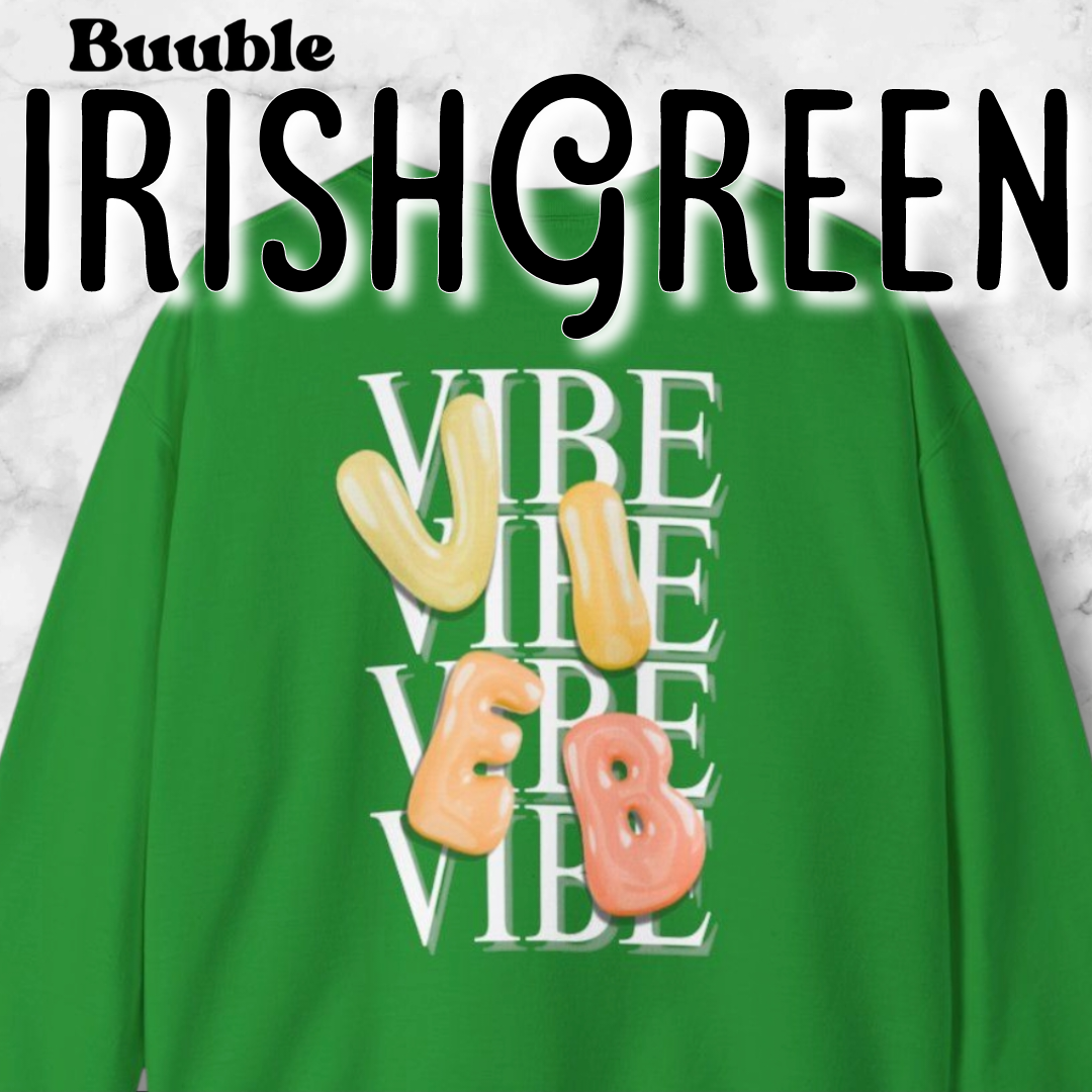 VIBE Bubble Yellow&Orange Letters Sweatshirt | Buuble