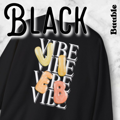 VIBE Bubble Yellow&Orange Letters Sweatshirt | Buuble
