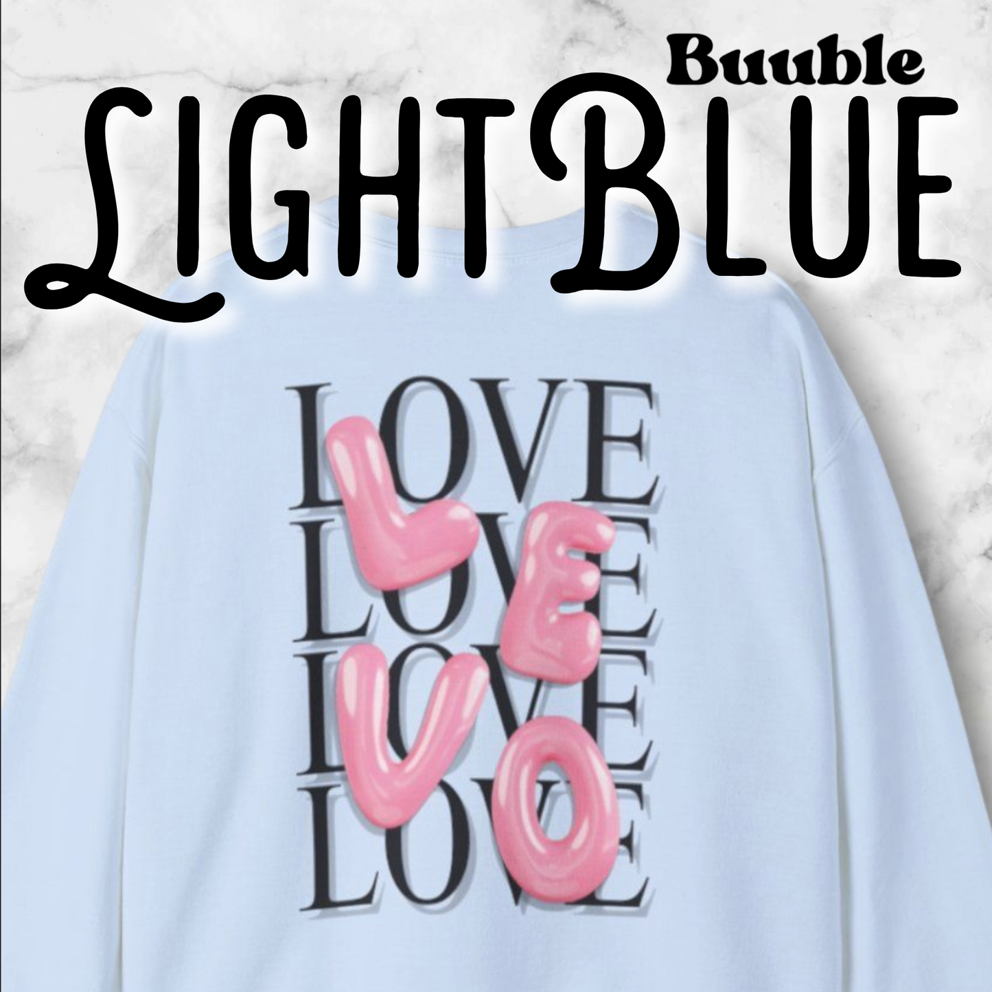 LEVO Bubble Pink Letter – Buuble Cute Sweatshirt