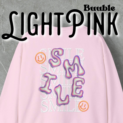 SMILE Bubble Sweatshirt – Buuble Positive Vibes Wearing