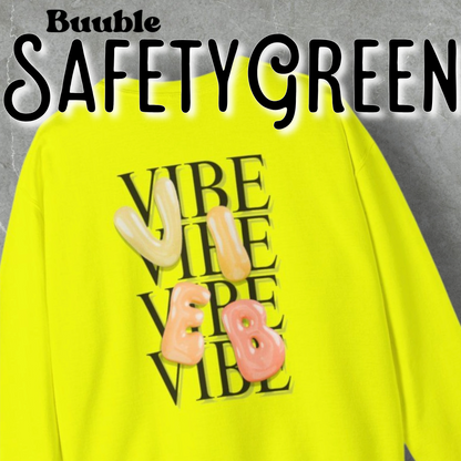 VIBE Bubble Yellow&Orange Letters Sweatshirt | Buuble