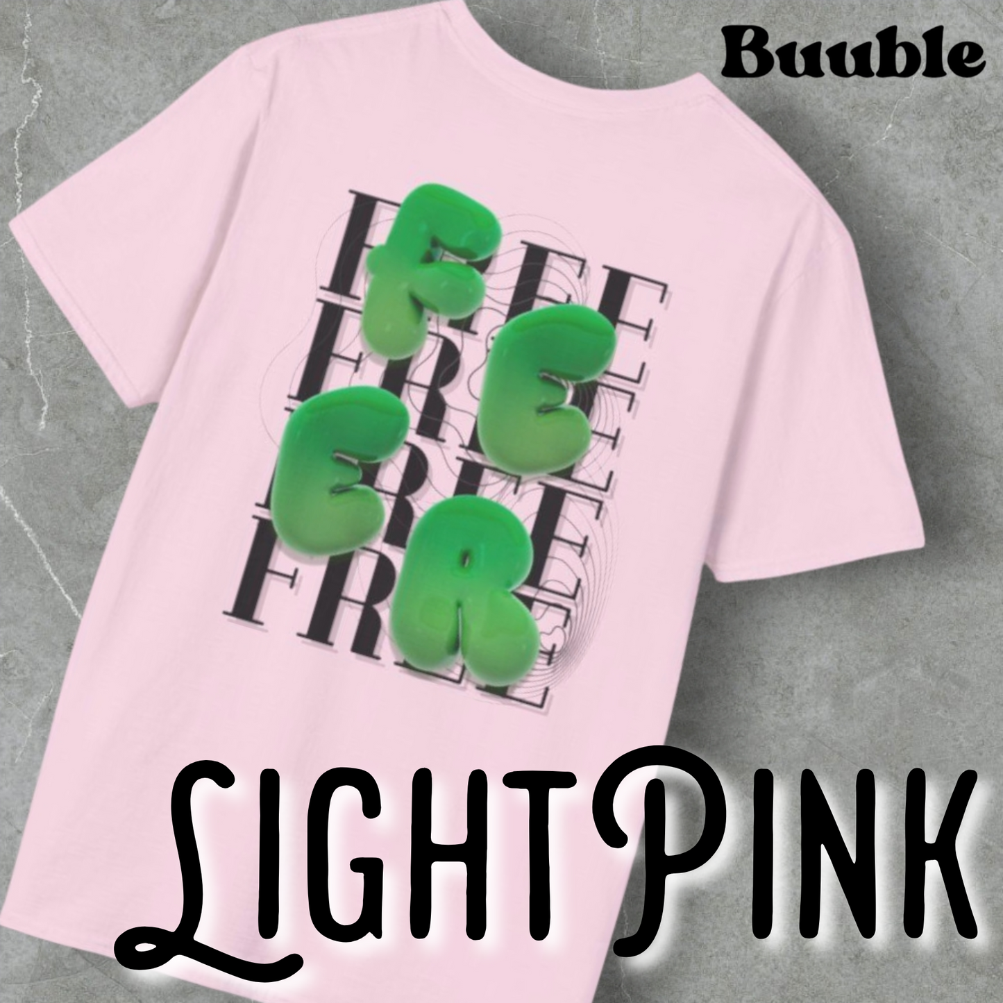 FEER Bubble Green Letter T-Shirt – Buuble