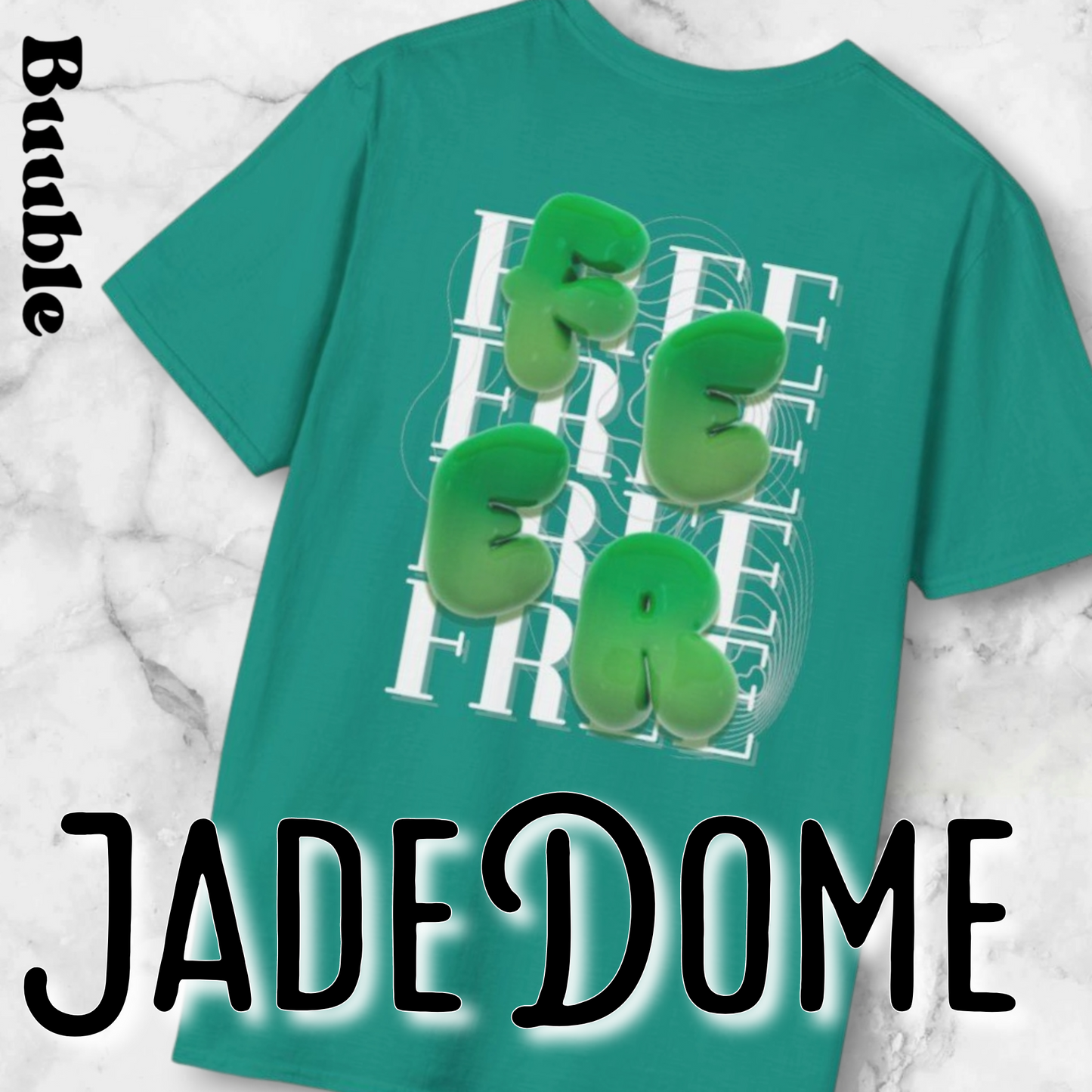 FEER Bubble Green Letter T-Shirt – Buuble