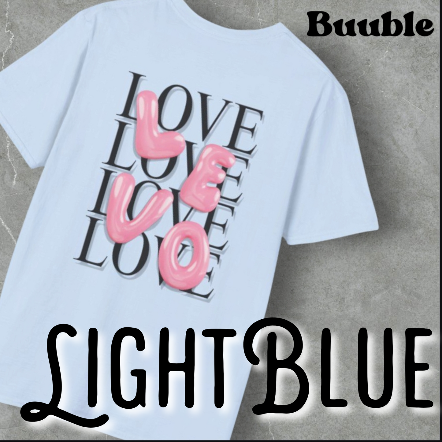 LEVO Bubble Pink Letter T-Shirt – Buuble Special Glossy