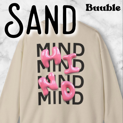 MIND Bubble Pink Glossy Sweatshirt – Buuble Special Design