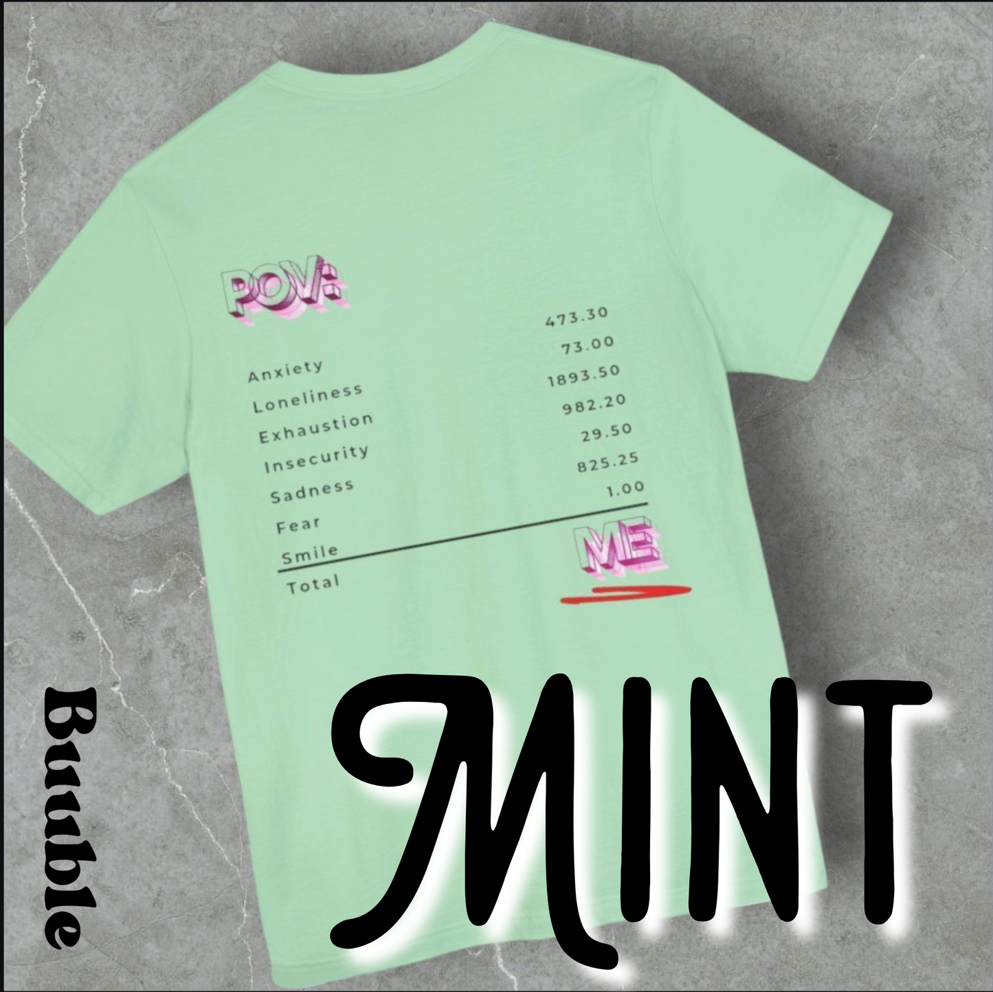 POV: ME Receipt T-shirt - Mental Health Edition | Buuble