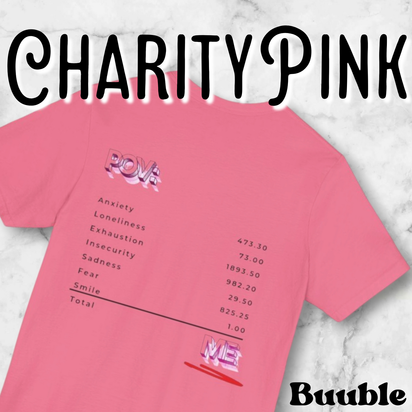 POV: ME Receipt T-shirt - Mental Health Edition | Buuble
