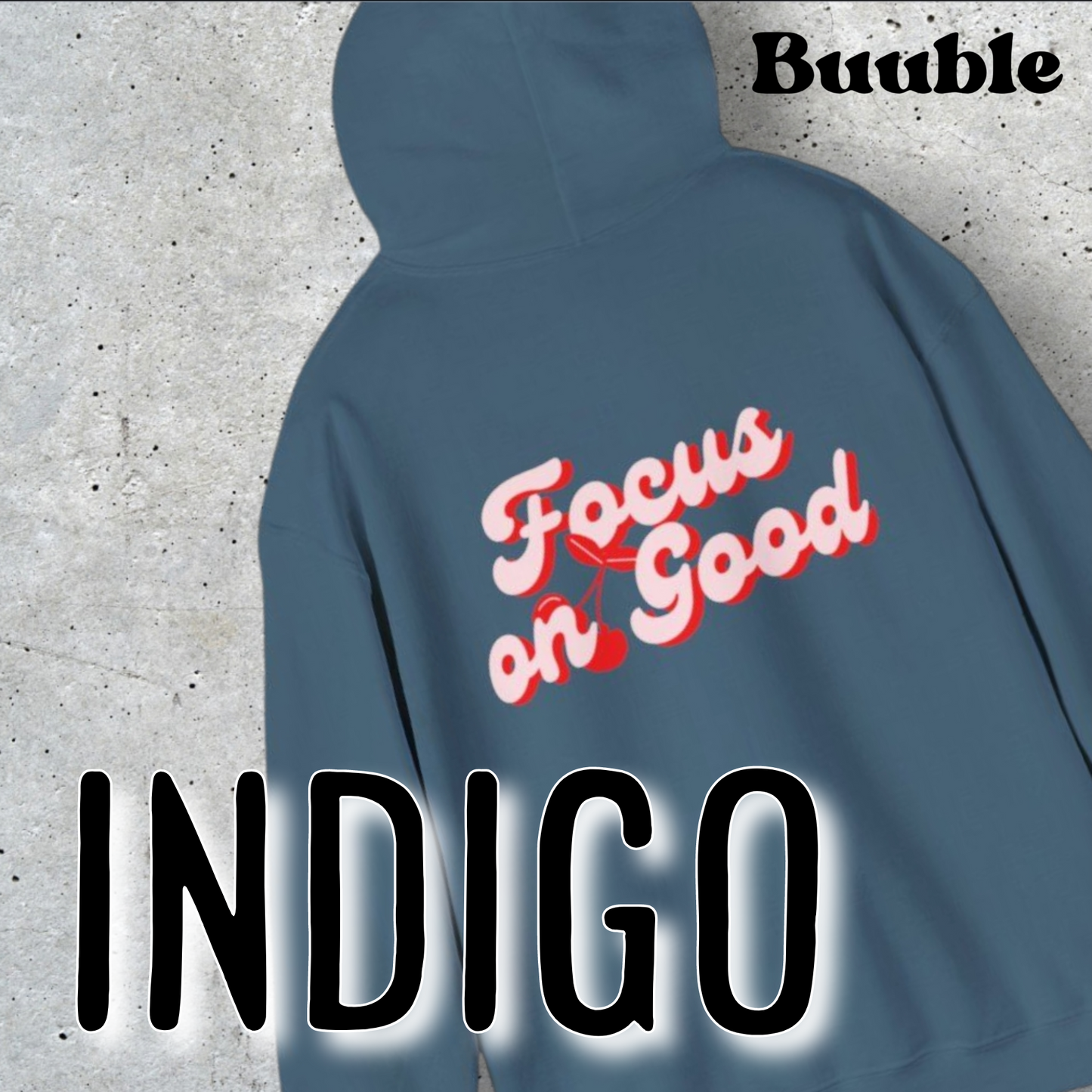 Focus on Good™ - Amazing & Cute Cherry Back Hoodie by Buuble