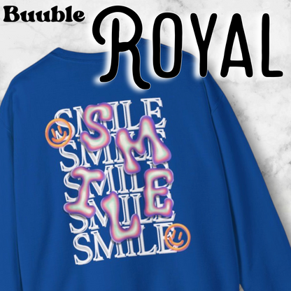 SMILE Bubble Sweatshirt – Buuble Positive Vibes Wearing