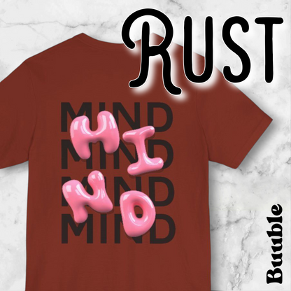Buuble Pink MIND Glossy - Super Trendy & Comfortable T-shirt