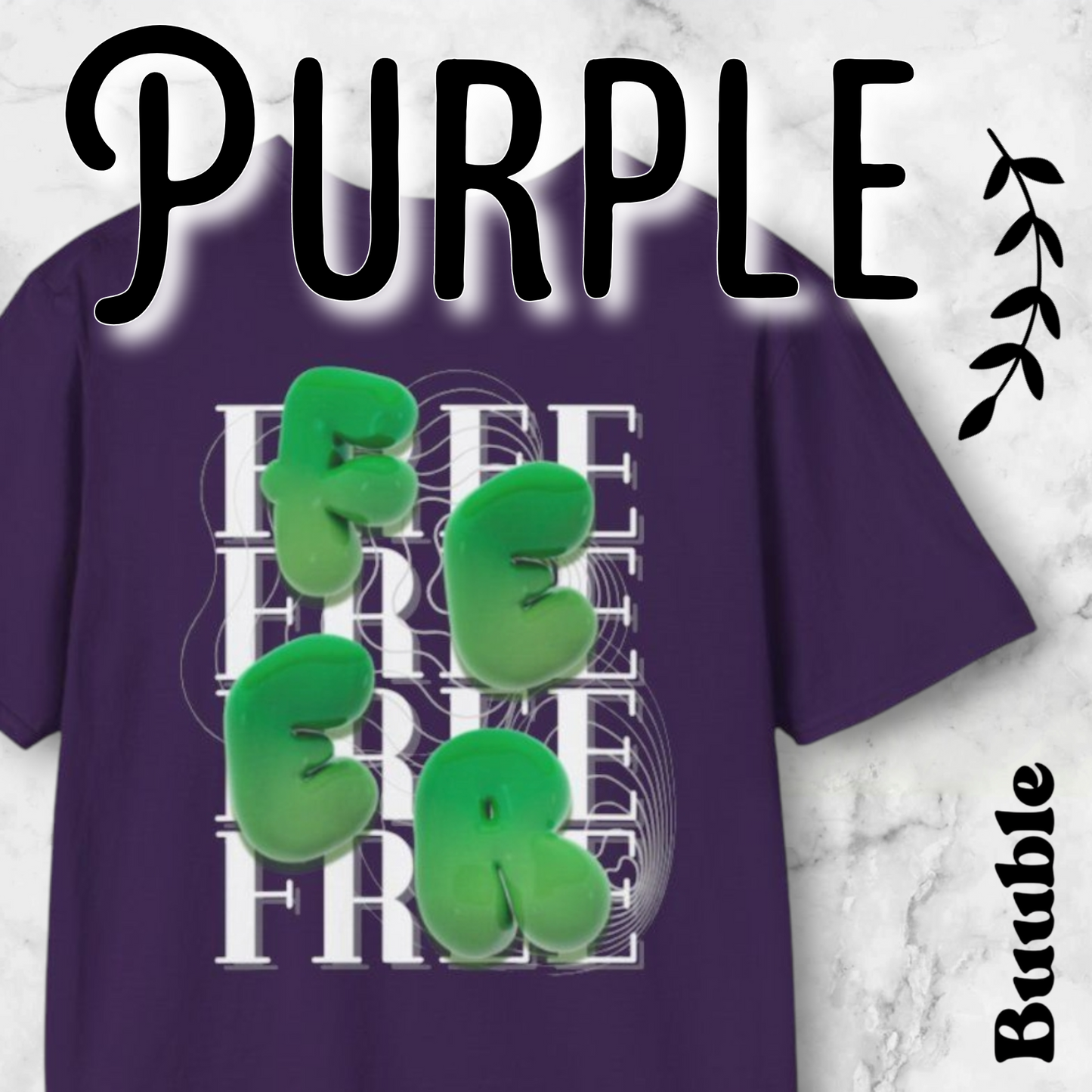 FEER Bubble Green Letter T-Shirt – Buuble
