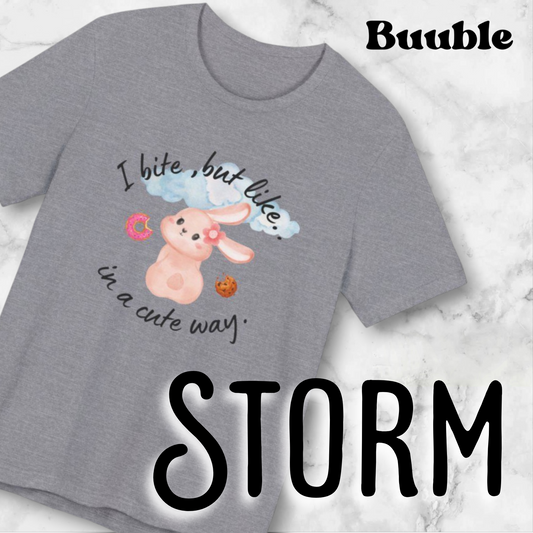 I Bite, But Like… In a Cute Way™ – Cute Buuble Bunny T-shirt