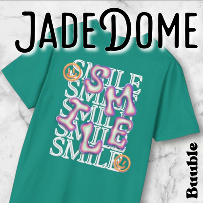 SMILE Bubble Purple Letter – Buuble Cool T-Shirt