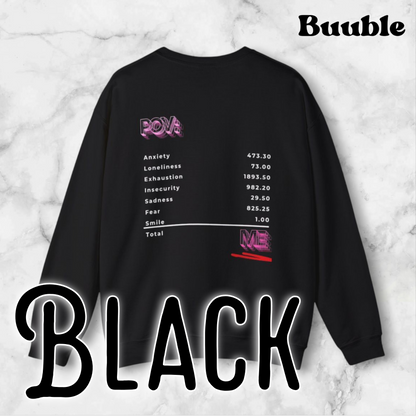 POV : ME Receipt™ - Emotionally Cool Sweatshirt - by Buuble