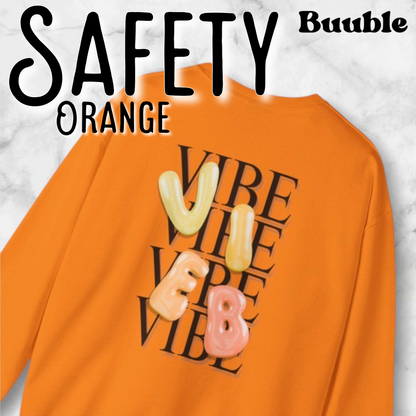 VIBE Bubble Yellow&Orange Letters Sweatshirt | Buuble