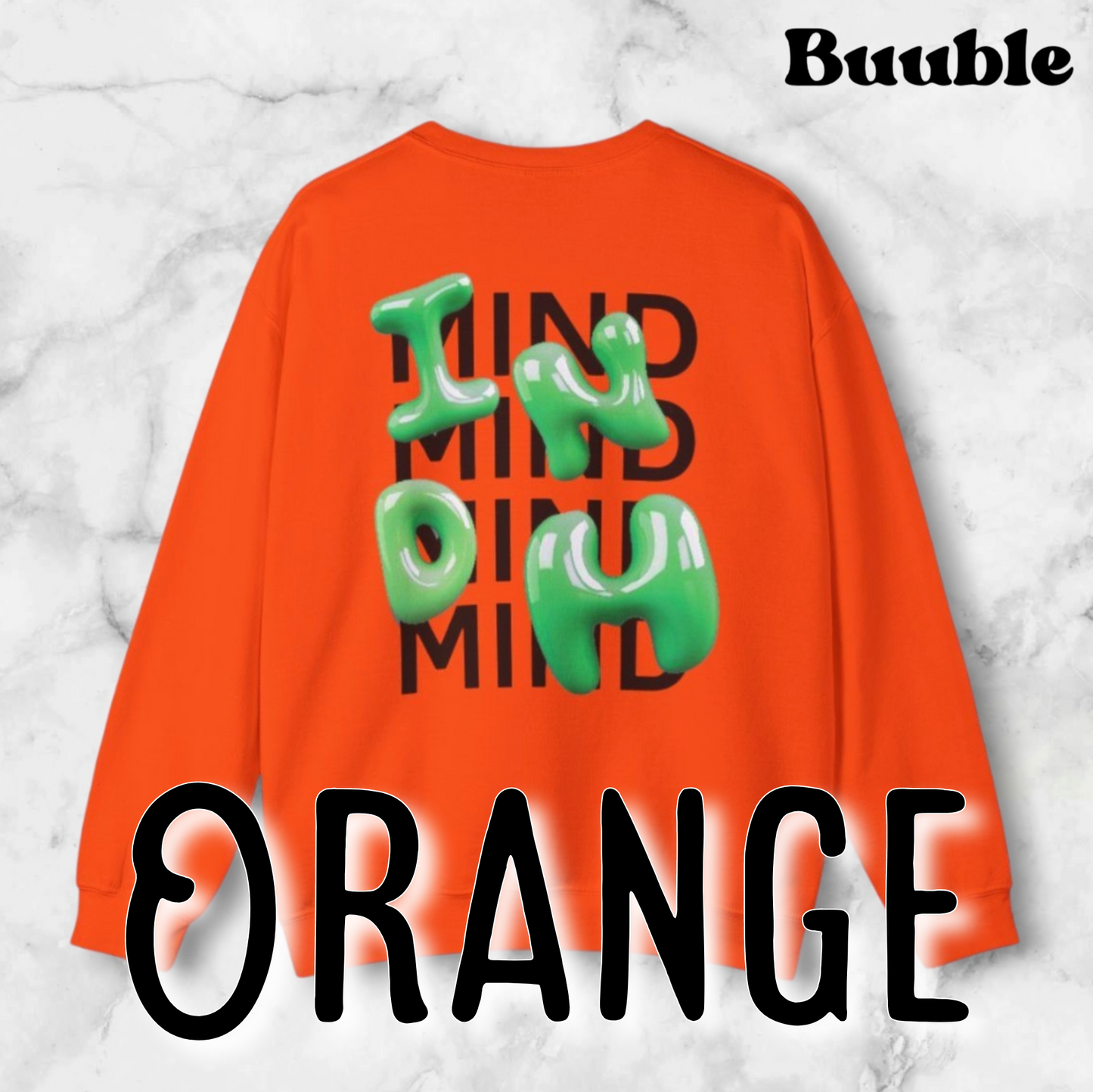INDM Green Bubble Letter Sweatshirt – Buuble Special Edition