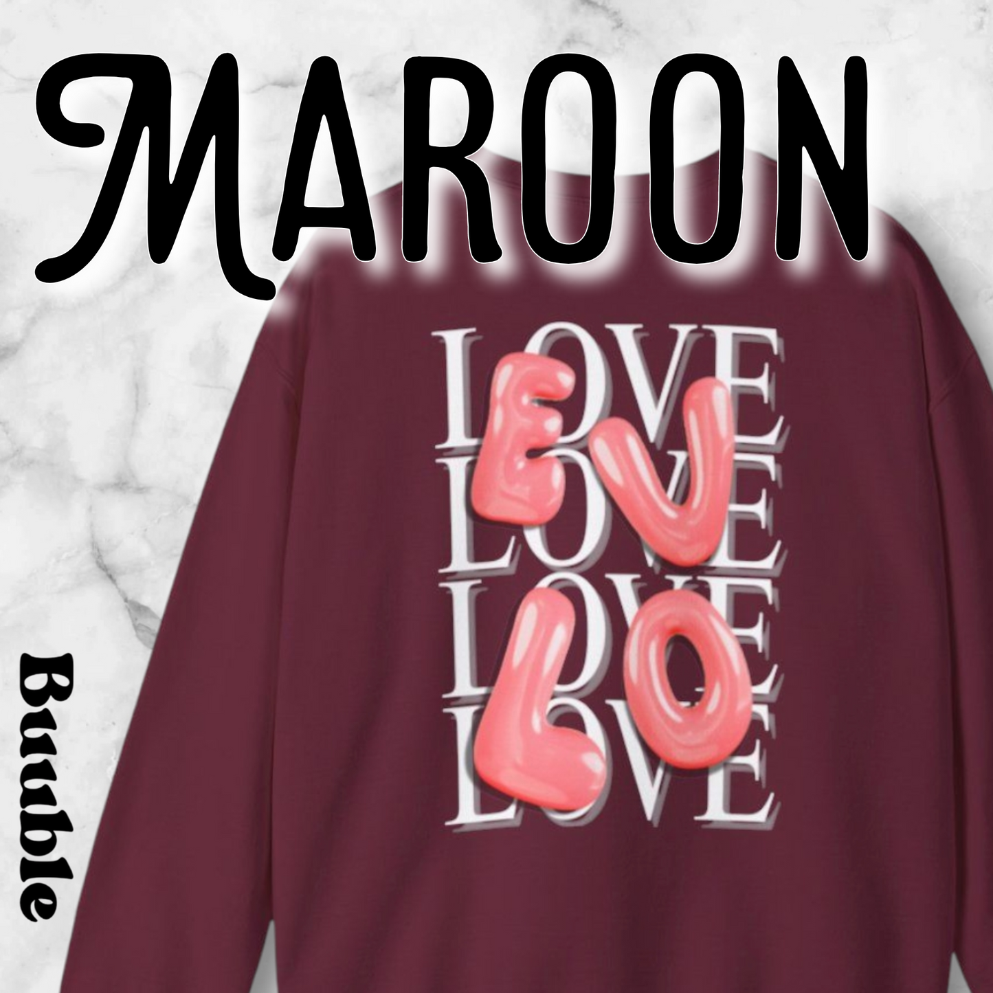 EVLO Bubble Red Letter Sweatshirt – Buuble Special Edition