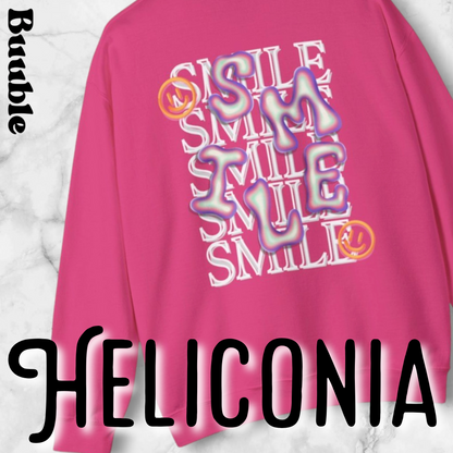 SMILE Bubble Sweatshirt – Buuble Positive Vibes Wearing