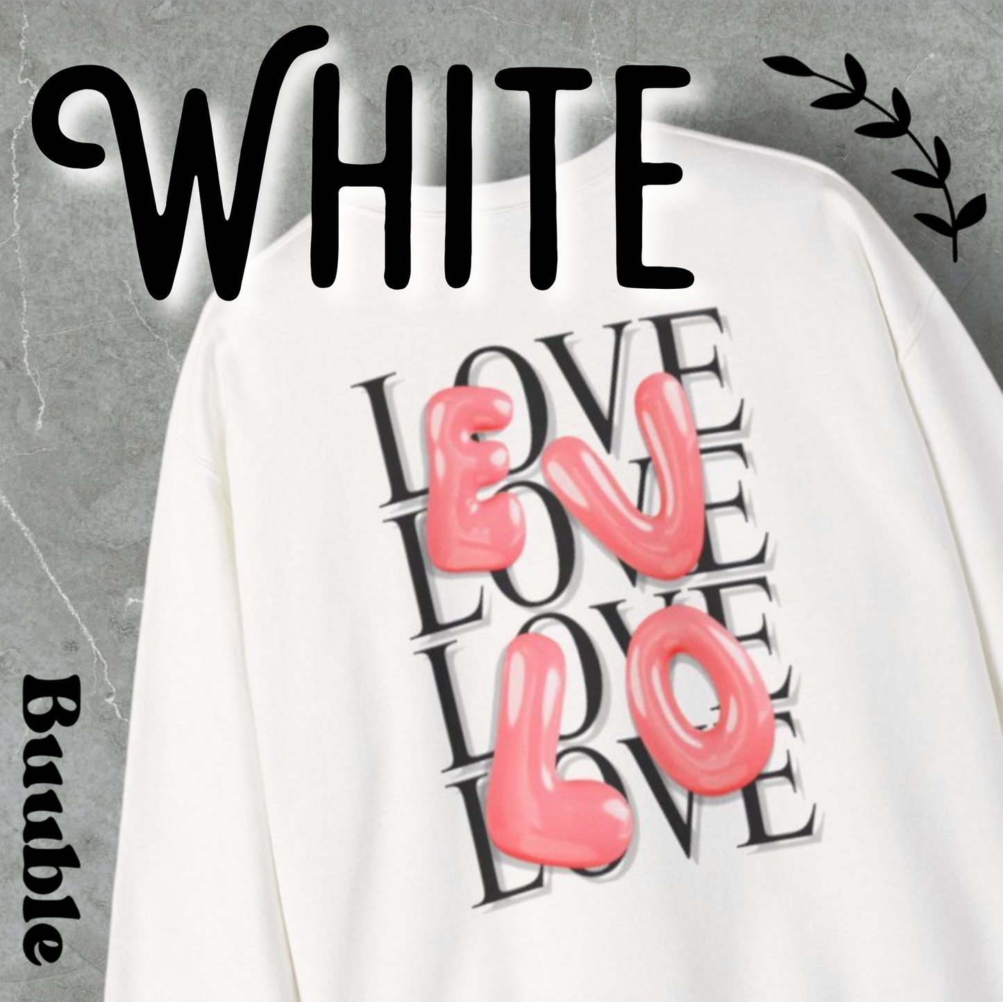 EVLO Bubble Red Letter Sweatshirt – Buuble Special Edition