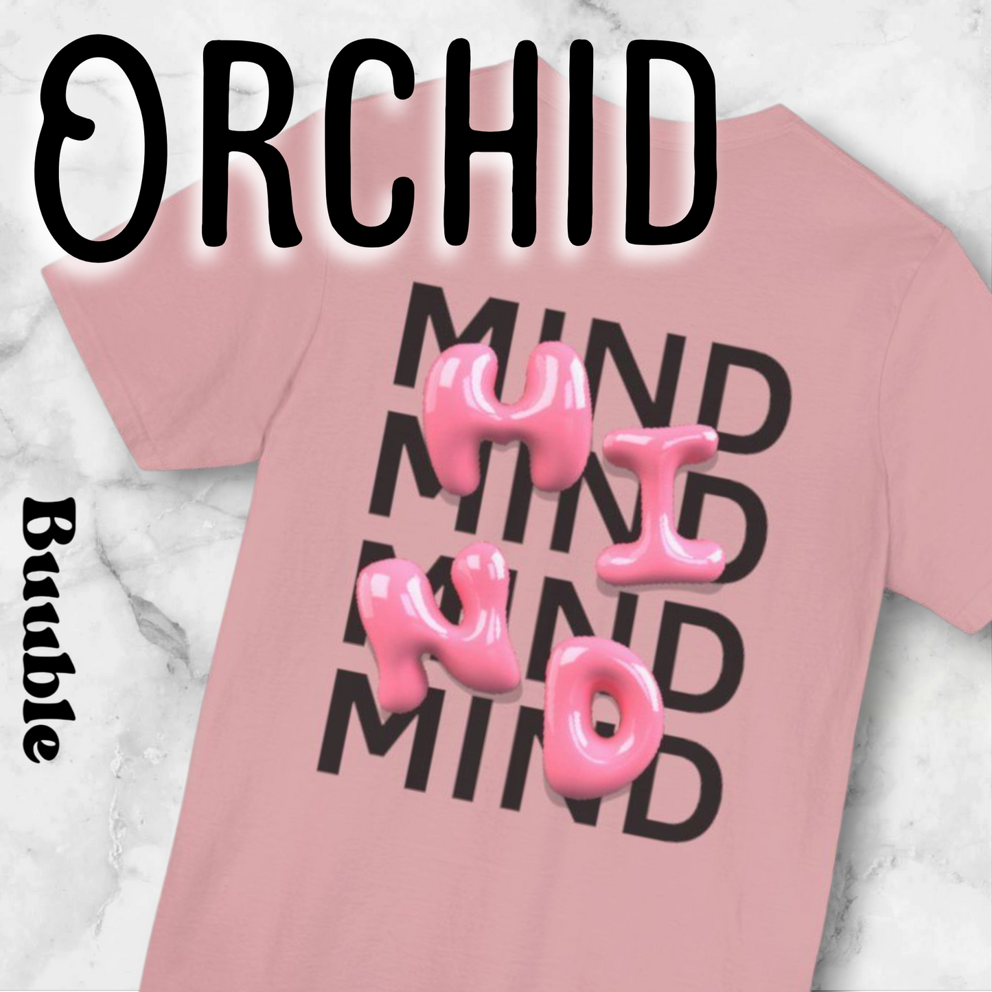 Buuble Pink MIND Glossy - Super Trendy & Comfortable T-shirt