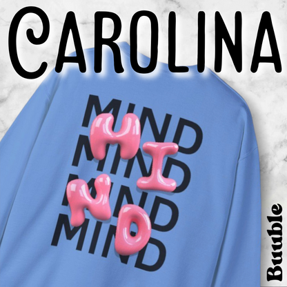 MIND Bubble Pink Glossy Sweatshirt – Buuble Special Design
