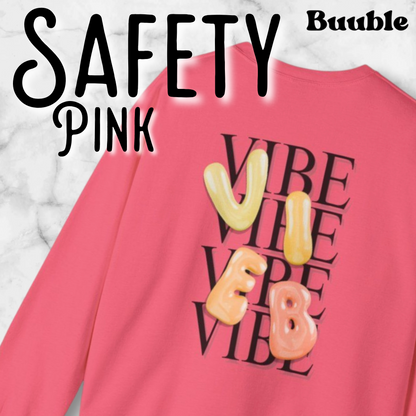 VIBE Bubble Yellow&Orange Letters Sweatshirt | Buuble