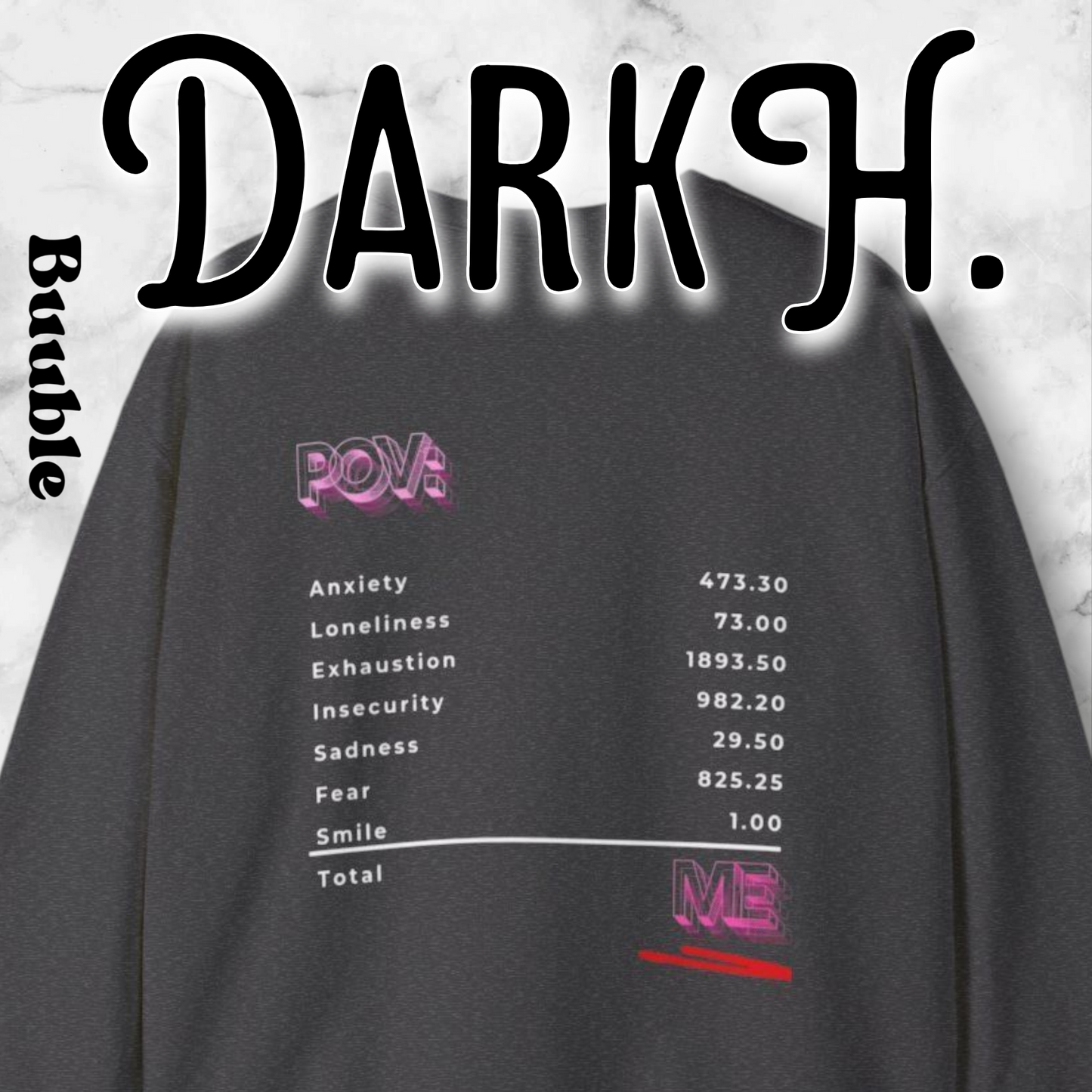 POV : ME Receipt™ - Emotionally Cool Sweatshirt - by Buuble