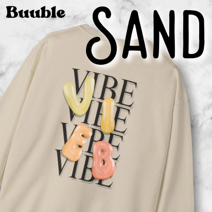 VIBE Bubble Yellow&Orange Letters Sweatshirt | Buuble