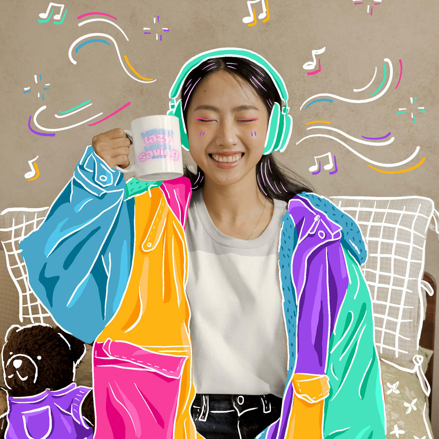 I Am Not Lazy. I Am On Saving Mode... - Buuble's Super Mug