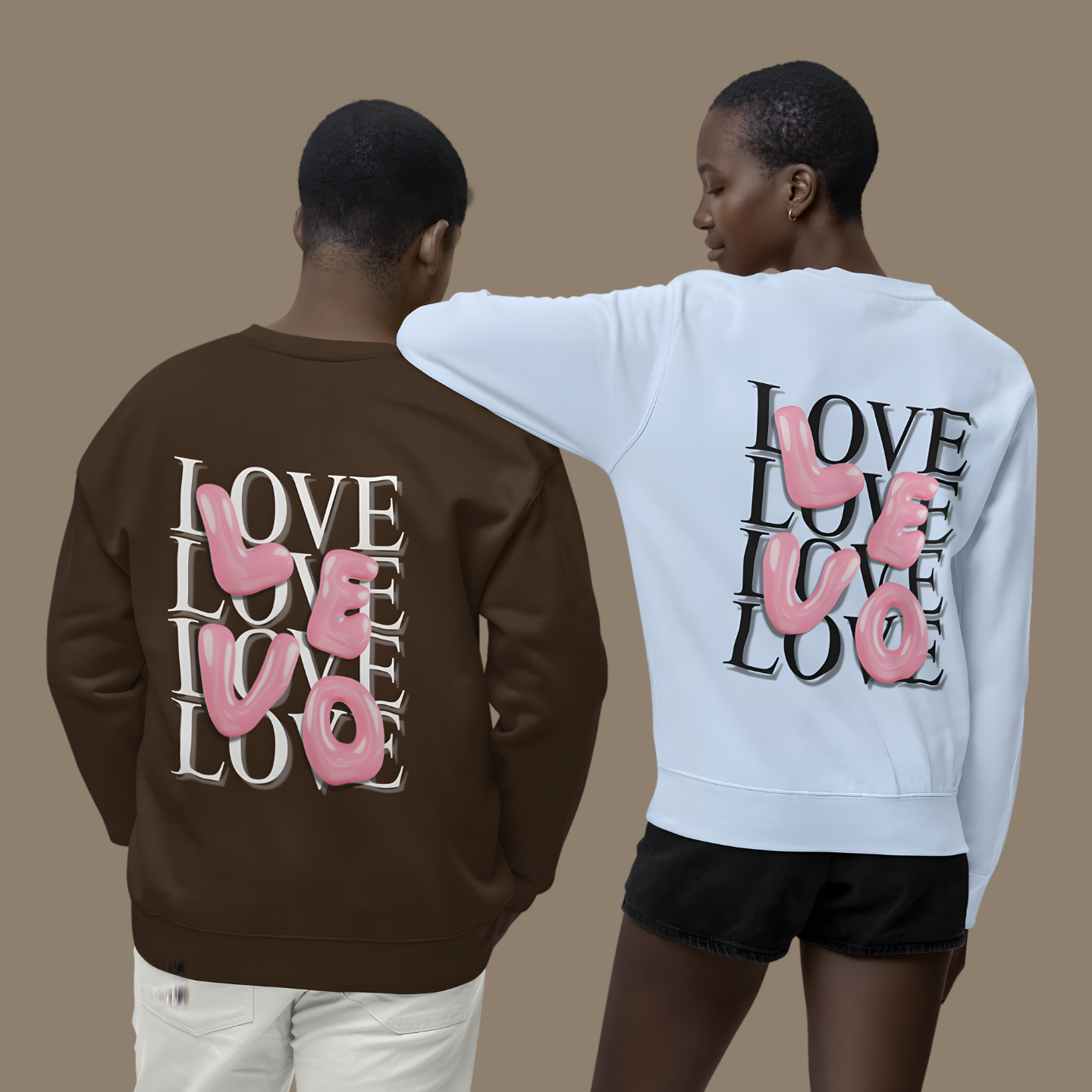 LEVO Bubble Pink Letter – Buuble Cute Sweatshirt