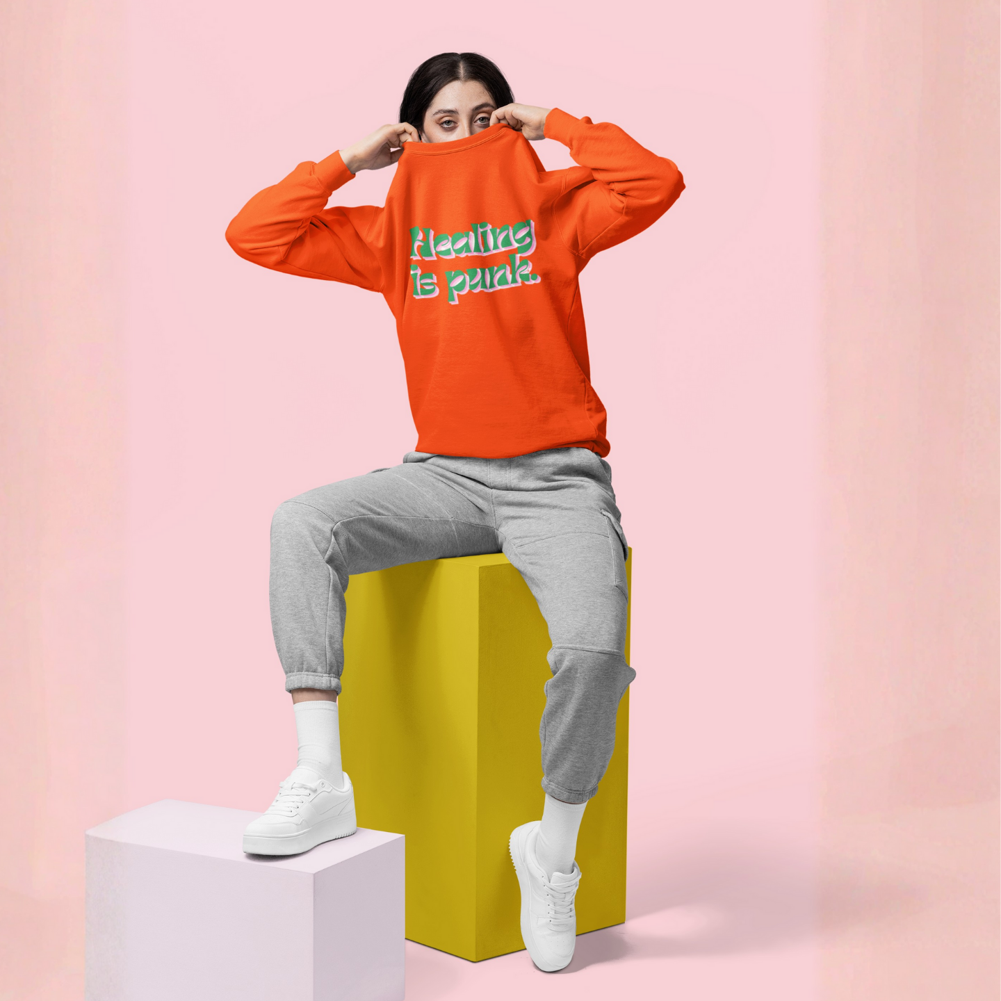 Healing Is Punk Sweatshirt – Comfort Recovery Sweatshirt | Buuble