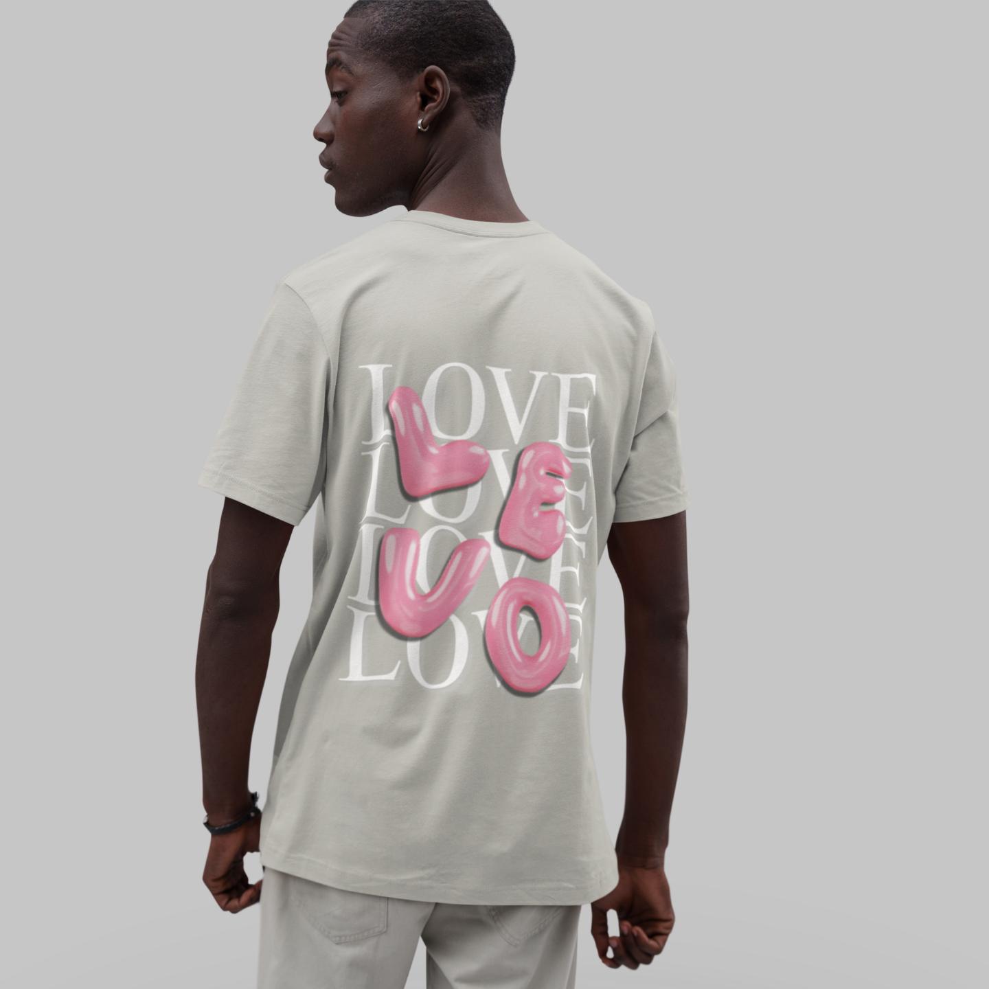 LEVO Bubble Pink Letter T-Shirt – Buuble Special Glossy