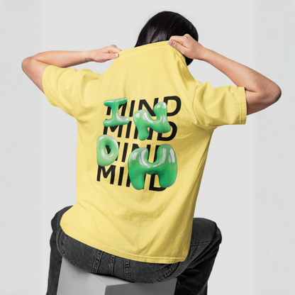 MIND 3D Green Letter – Statement T-shirt | Buuble