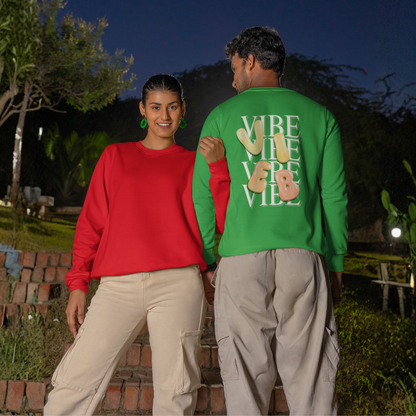VIBE Bubble Yellow&Orange Letters Sweatshirt | Buuble