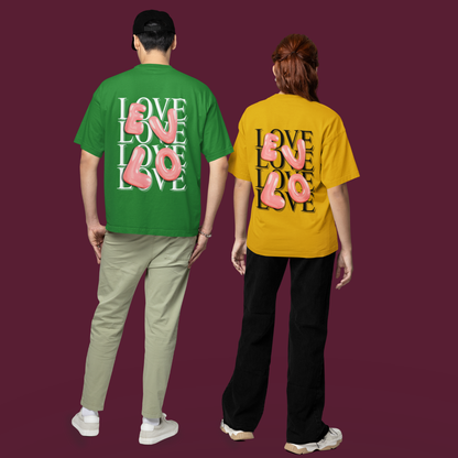 LOVE 3D Letter  – Glossy T-Shirt | Buuble
