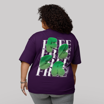 FREE 3D Glossy Green Letter T-Shirt | Buuble