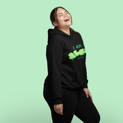 I AM ALZA Hoodie – Neon Graffiti Style | Buuble