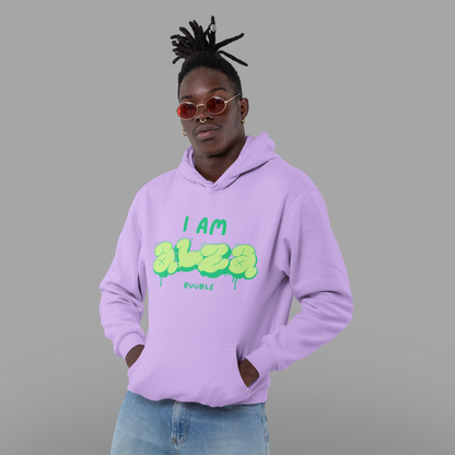 I AM ALZA Hoodie – Neon Graffiti Style | Buuble
