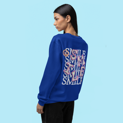 SMILE Bubble Sweatshirt – Buuble Positive Vibes Wearing