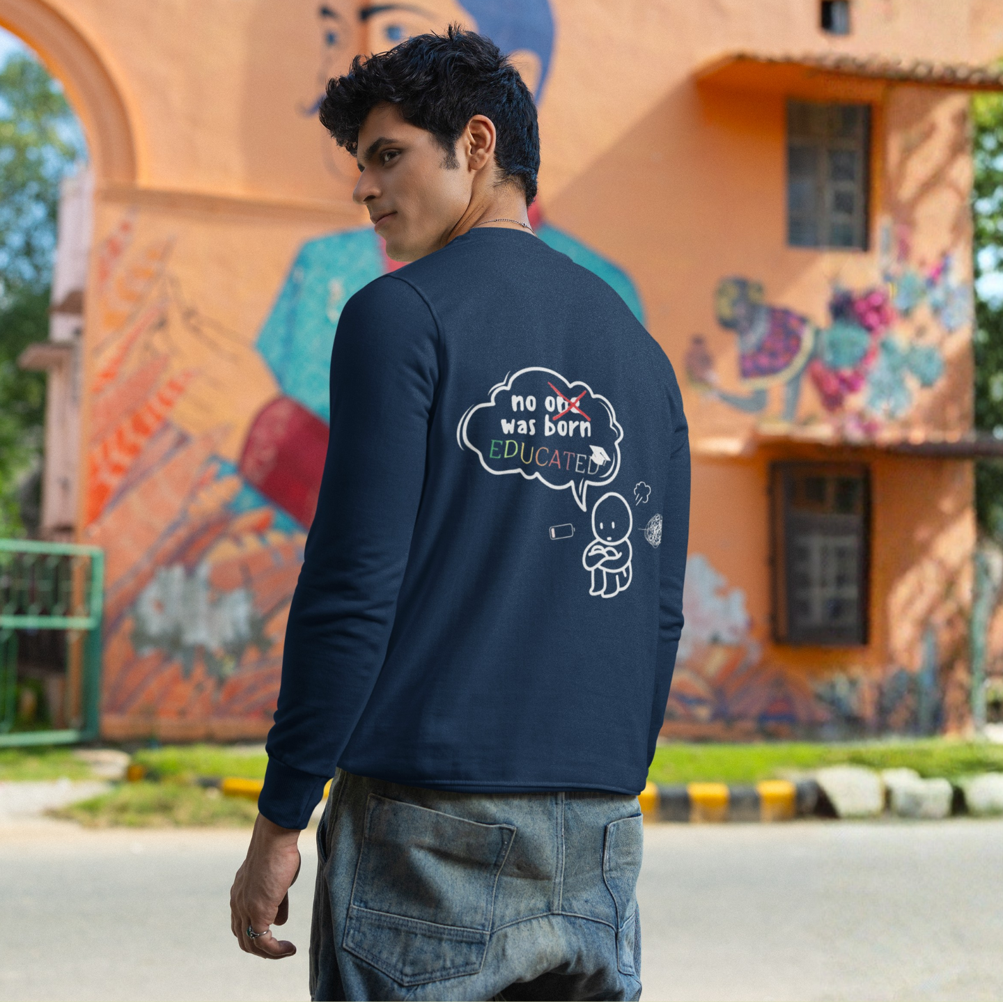 No One Was Born Educated – Comfy & Motivational Sweatshirt | Buuble